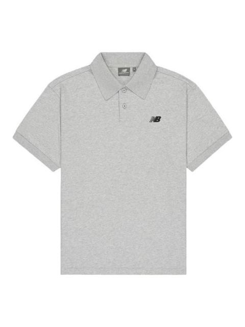 New Balance Cotton Polo Shirt 'Grey' NFE21011-MGR