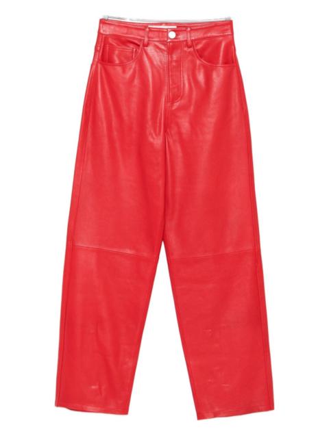 lambskin pants