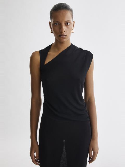 SAMANTHA
Asymmetric neckline sleeveless top