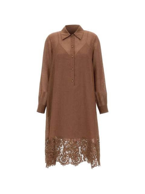 sangallo lace ramie dress