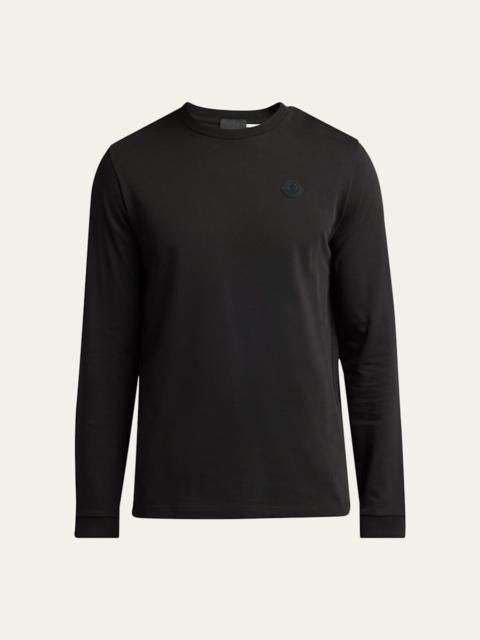 Men's Cotton Graffiti Logo Long-Sleeve T-Shirt