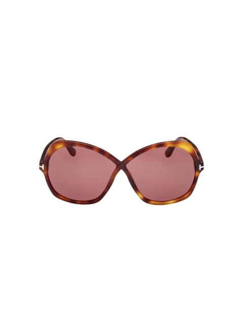 butterfly-frame sunglasses