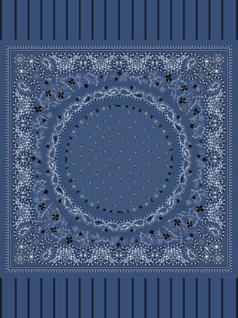 French Bandana Stole Atlantic/Oregano - OTHER