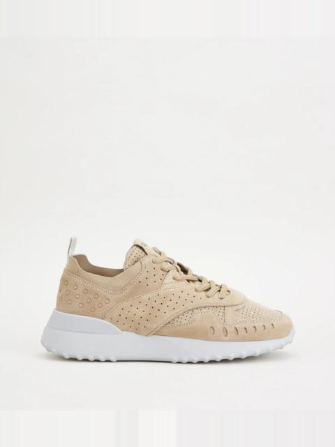 SNEAKERS IN SUEDE - BEIGE