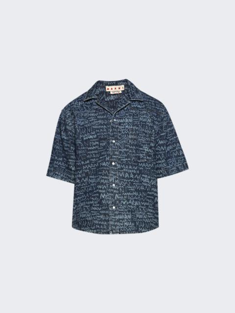 Denim Bowling Shirt Blue