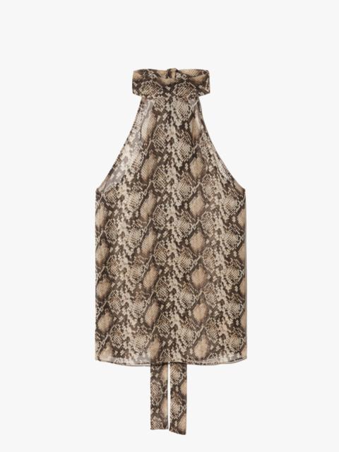 ALLA SILK HALTERNECK TOP