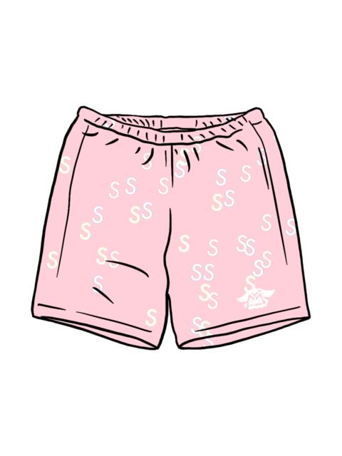 Supreme Embroidered S Sweatshort Light Pink