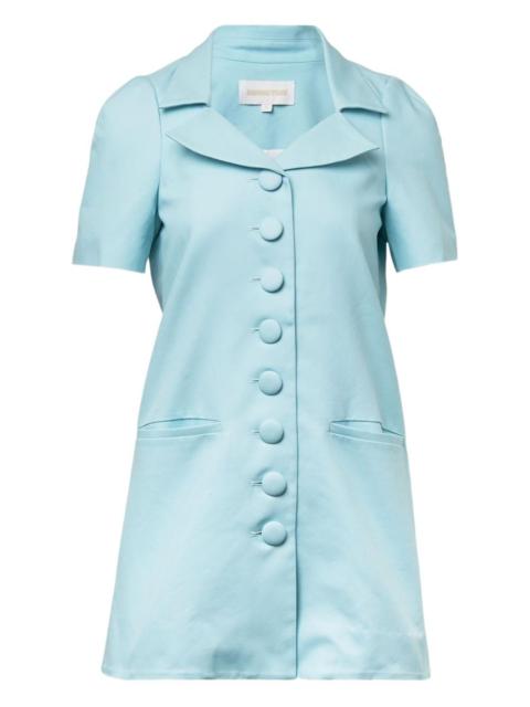 buttoned short-sleeve mini dress