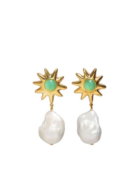 pearl drop earrings