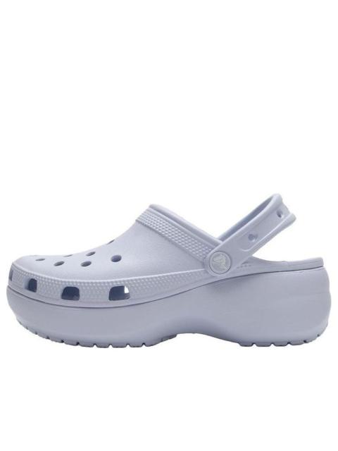 (WMNS) Crocs Classic Platform Shoes 'Blue' 206750-5AF