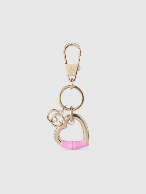 Heart-shaped keychain