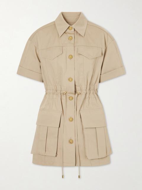 Cotton-gabardine Mini Dress