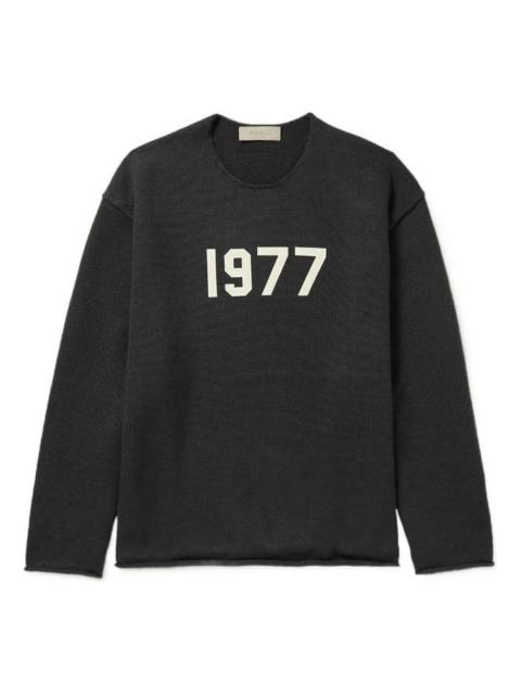 Fear of God Essentials SS22 Raw Edge Sweater Iron 1977 FOG-SS22-010