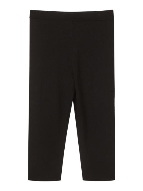 Madison Ribbed Knit Capris black
