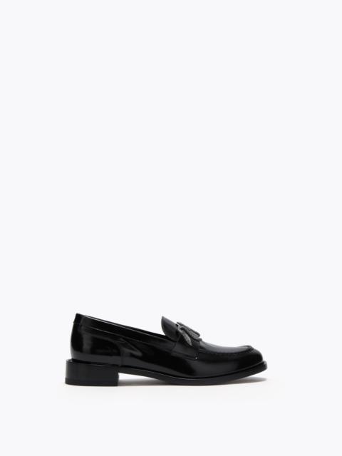 Morgana Black Loafer With Black Matte Crystal 20
