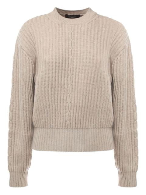cable-knit cashmere sweater
