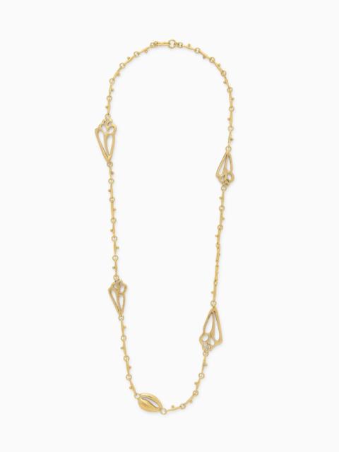 Shell Charm Long Necklace