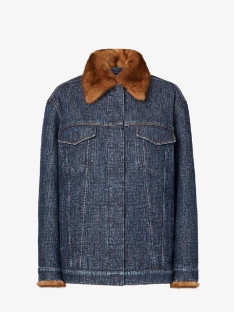 Jacket Dark blue FF denim blouson
