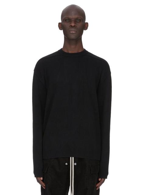 Boiled Cashmere and Wool-Blend Sweater Black