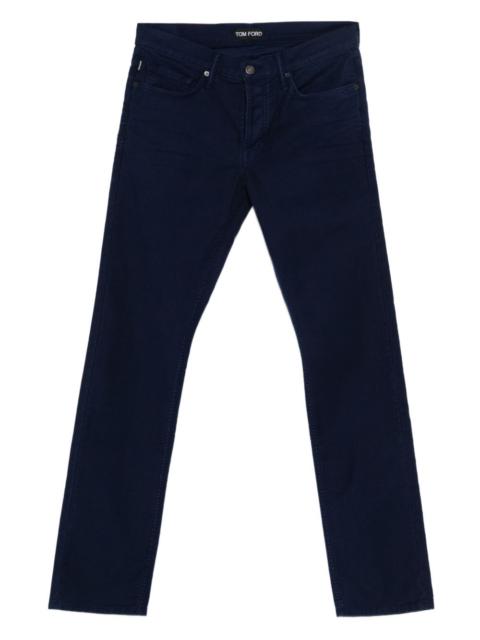 button-fastening trousers