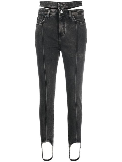 cut-out skinny jeans