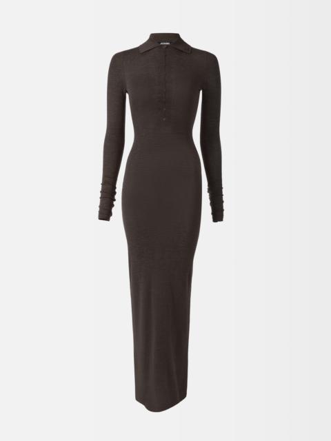 The Merino polo dress