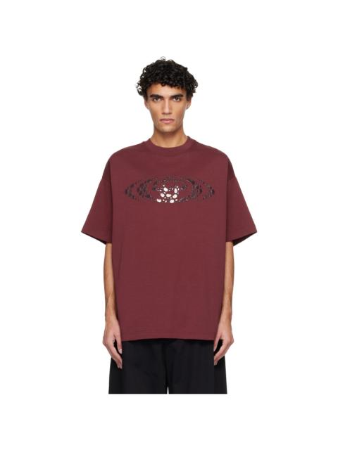 Red Pebble Logo Oversized T-shirt