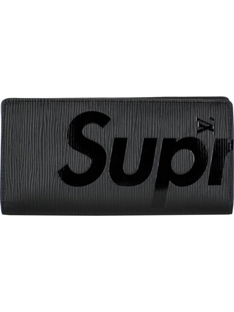 Louis Vuitton x Supreme Brazza Wallet Epi Black