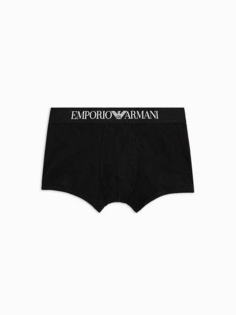 Basic boxer briefs with logo waistband