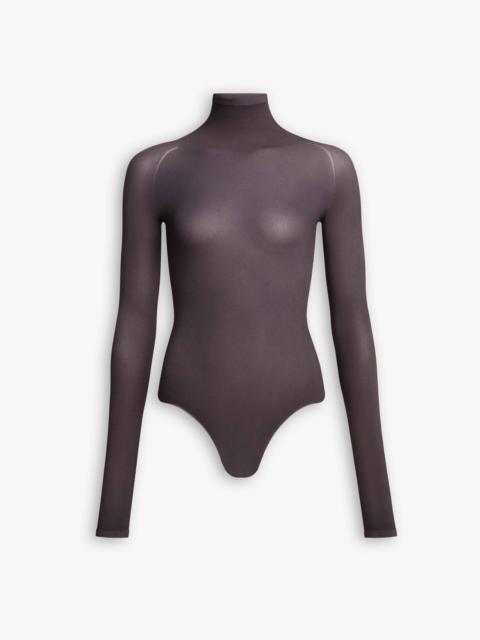 HIGH NECK SECOND-SKIN KNIT BODYSUIT