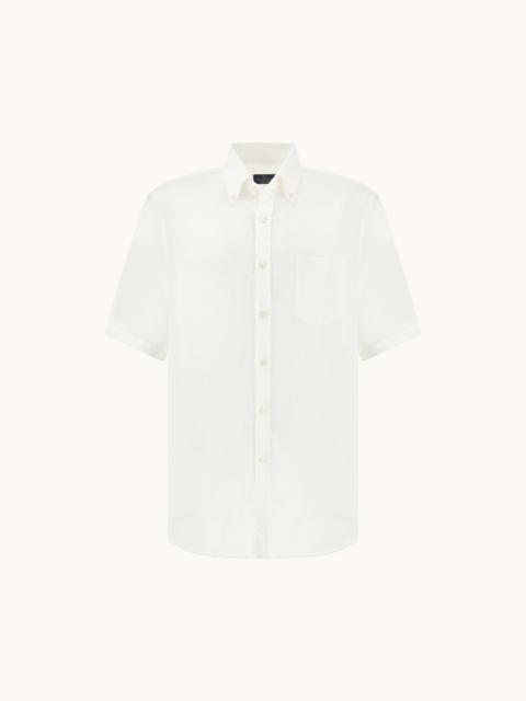 SOFFIO LINEN SHIRT WITH SHORT SLEEVES