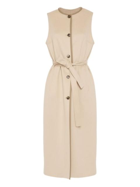 double-sided belted gilet