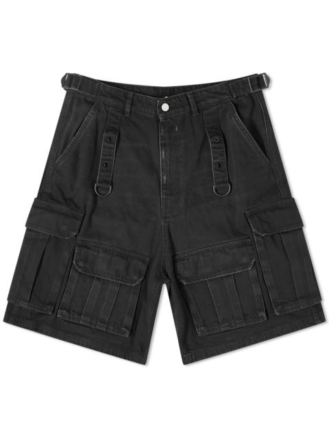 VETEMENTS Multi Pocket Cargo Denim Shorts