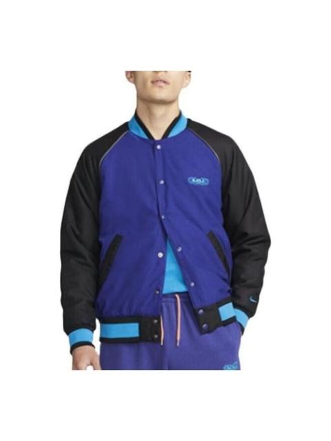 Nike Baseball Collar Raglan Sleeve Long Sleeves Jacket Men's Blue DQ6148-455