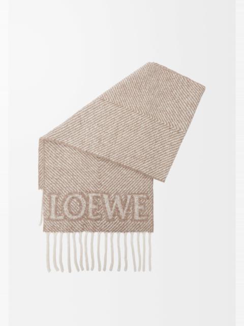 LOEWE scarf in alpaca and wool blend