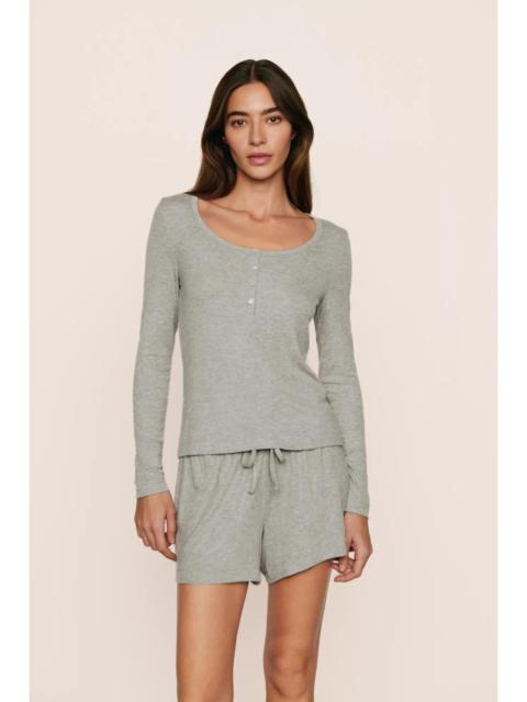 Dream Rib Long Sleeve Henley Tee