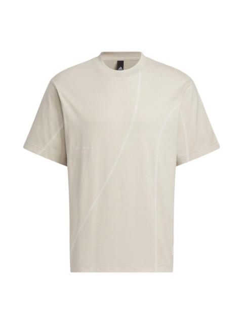 adidas Sportswear Lounge Graphic T-Shirts 'Beige' IP4978