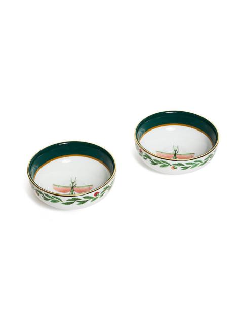 Snack Bowl Set Of 2 - Libellula Green