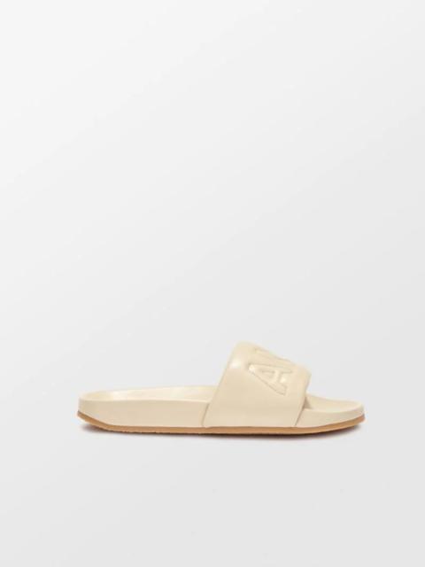 QUILTED LEATHER SLIDER