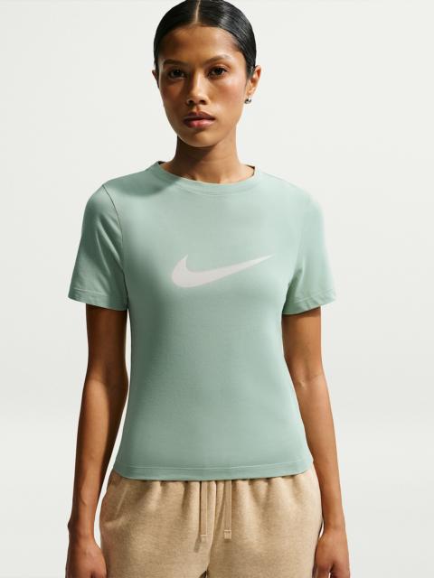 Nike Sportswear Women's Slim Short-Sleeve Burnout Logo Top