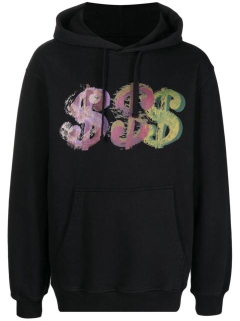 graphic-print drawstring hoodie
