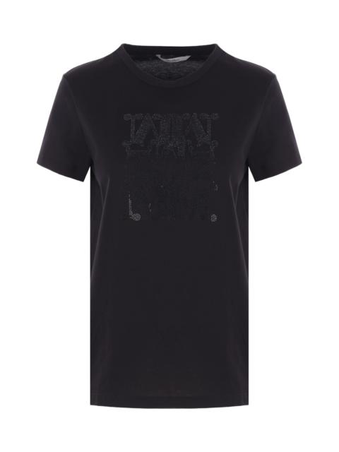 Cotton T-shirt With M Monogram Print