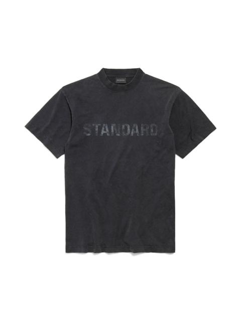 Men's Standard T-shirt Regular Fit in Black Faded