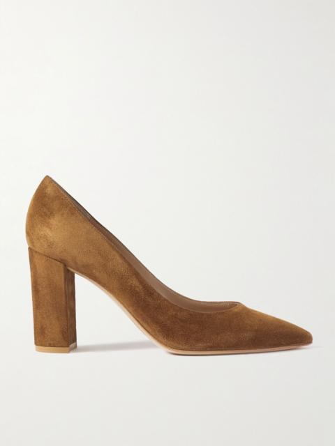 Piper 85 suede pumps Tan