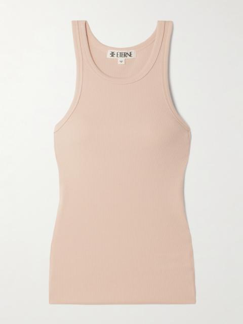 Ribbed Stretch-jersey Tank