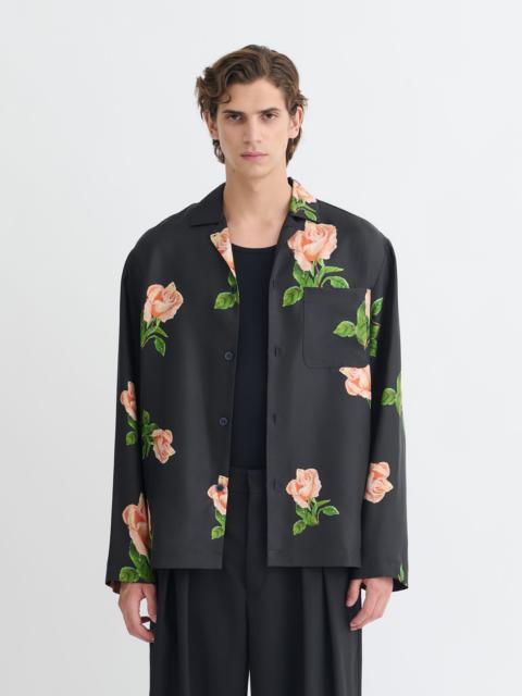 Printed Silk Twill Shirt