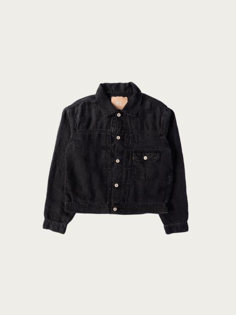 Linen Denim XX Jacket - Black Vintage Worn