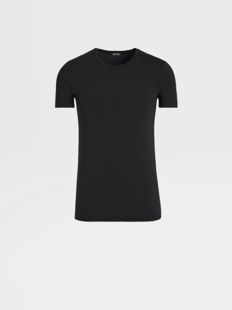 BLACK STRETCH MODAL T-SHIRT