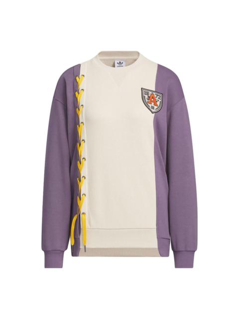 (WMNS) adidas Originals MC Classic Crews 'Beige Purple' IN1091