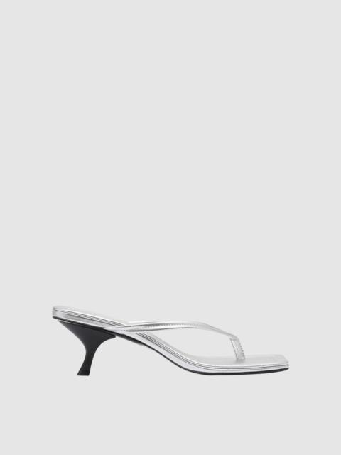 Thong Detail Heel - Silver